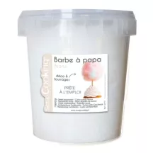 Barbe à papa blanche prête à l'emploi, 35g