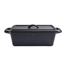 Cast iron bread baking pot set, square, 28 x 12 cm