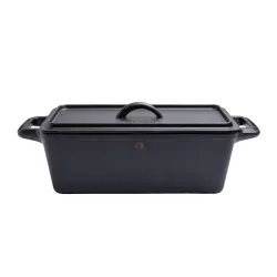 Cast iron bread baking pot set, square, 28 x 12 cm