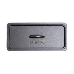 Gusseisen Brotbacktopf-Set eckig, 28 x 12 cm