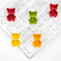 Polycarbonat-Pralinenform «Bärchen», 20-teilig