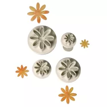 Daisy cookie cutter set, 4 pieces