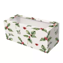 1 Bûche Schachtel Stechpalme