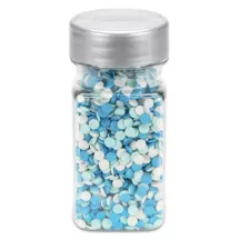 Blue confetti sprinkles, 50 g