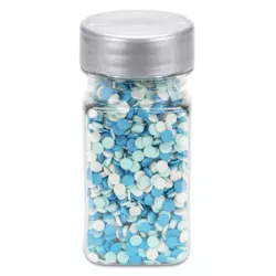 Blue confetti sprinkles, 50 g