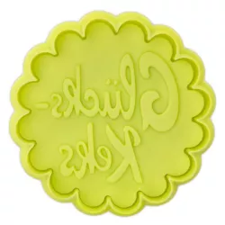 Emporte-pièce avec éjecteur Biscuit porte-bonheur 7 cm