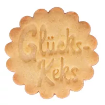 Ausstecher mit Auswerfer Glücks-Keks 7 cm