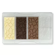 Stampo per tavolette di cioccolato Sampietrini, 4 pezzi