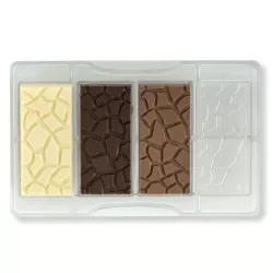 Moule à tablettes de chocolat pavés, 4 pièces