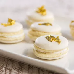 Edible gold leaf 23 carat - 5 foils (86 x 86 mm)