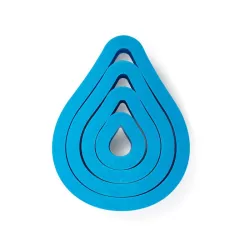 Cookie cutter set drops, 4-piece, 1.5–7.5 cm