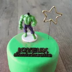 Set Cake topper Hulk