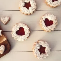 Linzer Cookie Cutter Set 4-Piece – Stainless Steel, Double-Sided