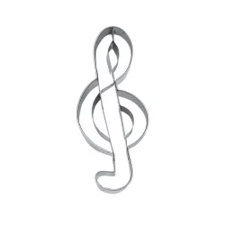 Cookie cutter treble clef, 10 cm