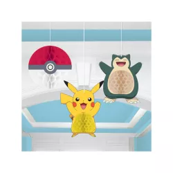 Pokémon Honeycomb Decorations, Set of 3