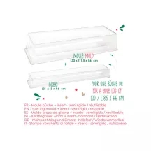 Christmas Bûche Set with Insert, ScrapCooking