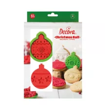 Set di tagliabiscotti Pallina di Natale, 3 pezzi