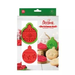 Cookie cutter set Christmas ball, 3-piece