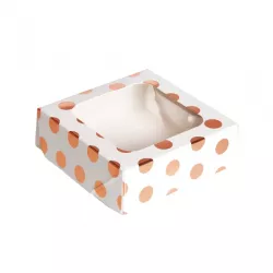 Cake boxes pink-gold, set of 3, CreativeParty