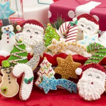 Cookie cutter set Christmas, 6-piece, plastic