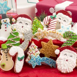 Set di tagliabiscotti Natale, 6 pezzi, plastica