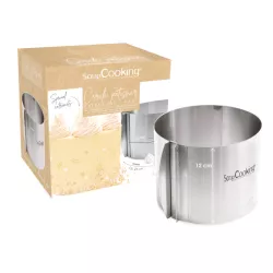 Baking frame round expandable, 15-23 cm, 12 cm