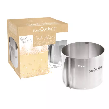 Backrahmen rund erweiterbar, 15-23 cm, 12 cm