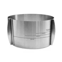 Cadre de cuisson rond extensible, 15-23 cm, 12 cm