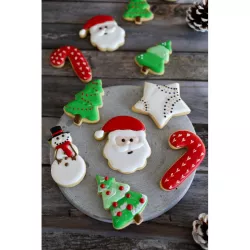 Set di tagliabiscotti Babbo Natale & Bastoncino di zucchero