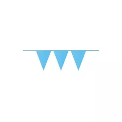 Pennant garland light blue, 10 m