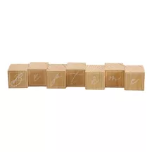Cubi in legno "Baptême", 7 pezzi, Artyfêtes