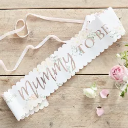 écharpe "Mummy To Be" rose