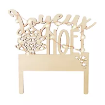ScrapCooking LED Cake topper – 2 lighting modes, wood design