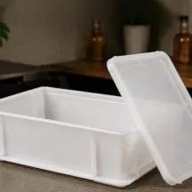 Gärbox klein mit Deckel 30×20×10 cm – für Pizza-, Brot- und Hefeteig | Cakelicious