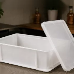 Proofing box small with lid 30×20×10 cm – for pizza, bread and yeast dough | Cakelicious