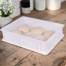 Scatola di fermentazione piccola con coperchio 30×20×10 cm – per impasto pizza, pane e lievitati | Cakelicious