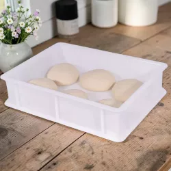 Scatola di fermentazione piccola con coperchio 30×20×10 cm – per impasto pizza, pane e lievitati | Cakelicious