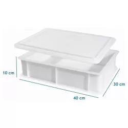 Proofing box large with lid 40×30×10 cm – for pizza, bread and yeast dough, 10 litres | Cakelicious