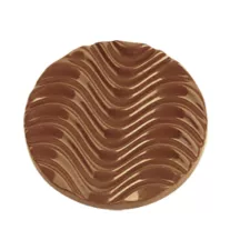 Giessform Florentiner Ø 9 cm, 5 Stück – Schoggirondellen mit Wellenmuster | Cakelicious