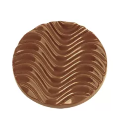 Giessform Florentiner Ø 9 cm, 5 Stück – Schoggirondellen mit Wellenmuster | Cakelicious