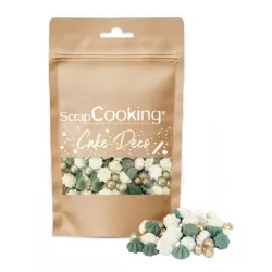 ScrapCooking Décoration en sucre Forêt enneigée 35 g – déco de Noël comestible