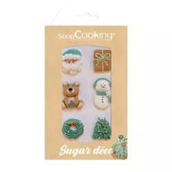 Décoration en sucre motifs de Noël
