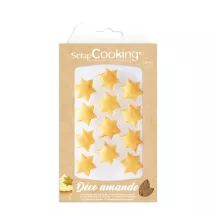 Stelle dorate decorazione marzapane