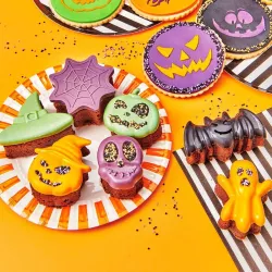 Halloween Silicone mold – 7 Motifs for Baking, Casting and Freezing | Cakelicious