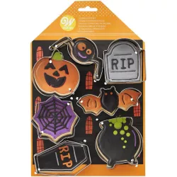 Cookie Cutter Set Halloween Haunted House – 7 Metal Cookie Cutters for Cookies and Fondant | Cakelicious