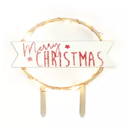 ScrapCooking LED Cake Topper – 2 Lichtmodi, Holzdesign