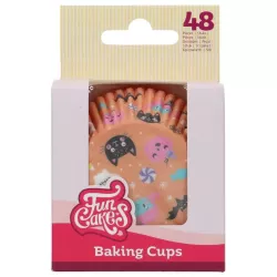 Muffin cup Sweet Monsters – 48 pieces, cute Halloween motifs | Cakelicious