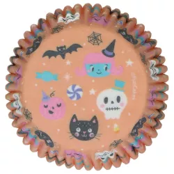 Muffinförmchen Sweet Monsters – 48 Stück, niedliche Halloween-Motive | Cakelicious