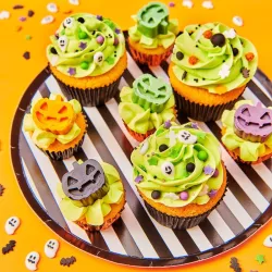 Sprinkle decor Halloween mix 4 in 1 – 4 Halloween Sprinkles varieties in orange and black | Cakelicious