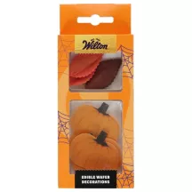 Wafer Edible decoration Autumn – edible pumpkins and leaves for cakes and cupcakes | Cakelicious